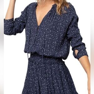 Rails Celestial Print Dress in Dark Blue and White Size XS